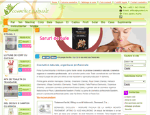 Tablet Screenshot of cosmeticenaturale.ro